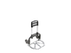 ADAM HALL - Carrello pieghevole con maniglia estraibile e chiudibile a chiave