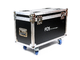 FOS TECHNOLOGIES - Flight Case doppio con ruote per 2 unità Wash Quad