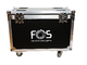 FOS TECHNOLOGIES - Flight Case doppio con ruote per 2 unità Wash Quad III