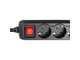 ADAM HALL - Ciabatta a 3 prese con interruttore e 2 prese di ricarica USB