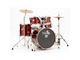 TAMBURO - BATTERIA ACUSTICA Rossa CON HARDWARE E PIATTI