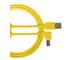 UDG - Cavo USB 2.0 A-B Yellow Angolare da 3mt.