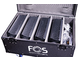 FOS TECHNOLOGIES - Flight case con ruote per 4 unità Cyclone PRO.