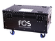 FOS TECHNOLOGIES - Flight case con ruote per 4 unità Cyclone PRO.