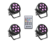 CAMEO - Potenti fari PAR a 7 LED a quattro colori