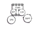 TAMBURO - Batteria serie T5 5 pezzi colore Yellow Rust Sparkle
