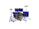 MAPEX - Set Comet Rock 5 pezzi completo di piatti, hardware e seggiolino. Finitura IB Indigo Blue