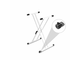 GRAVITY - Supporto tastiera a X doppio bianco