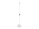GRAVITY - Asta microfonica dritta con base tonda bianco