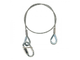 ADAM HALL - Cavo di sicurezza 3 mm con moschettone a vite, 0,6 m