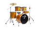 TAMBURO - Batteria serie T5 5 pezzi colore Yellow Rust Sparkle