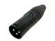 ZZiPP - Connettore Canon 3 Poli Maschio Black
