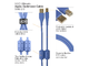 UDG - Cavo USB 2.0 A-B Blu da 1mt.