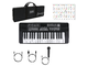 FFALSTAFF - ffalstaff STUDIO-37 Tastiera Elettronica Ricaricabile 37 Tasti, Borsa con Imbottitura 5 mm, Alimentatore e Adesivi con Notazione Italiana