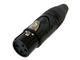 ZZiPP - connettore 3 poli XLR femmina. Colore nero