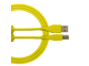 UDG - Cavo USB 2.0 A-B Yellow da 1mt.