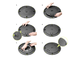 GRAVITY - Stativo per altoparlante con base tonda in ghisa