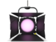 CAMEO - Proiettore Fresnel IP65 a palo con LED RGBW