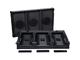 PIONEER DJ - Flight Case Pioneer® CDJ-3000/ DJM-900NXS2 Nero (Ruote).