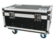FOS TECHNOLOGIES - Flight case con ruote per 4 unità Luminus Pole con stazione di ricarica.