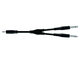 PROEL - Cavo audio Jack Stereo 3.5mm - 2 Jack Mono 6.3mm 3mt.