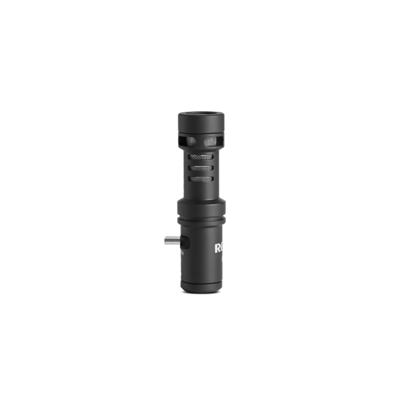RODE - Microfono direzionale compatto con USB-C, per utilizzo con apparecchi Android e iOS (con porta USB-C). Uscita cuffia integrata