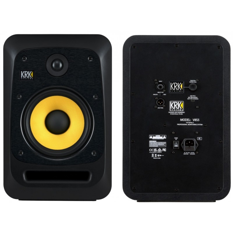 KRK - monitor a 2 vie bi-amplificato 280 W sui bassi e 175 W sugli alti con woofer da 8