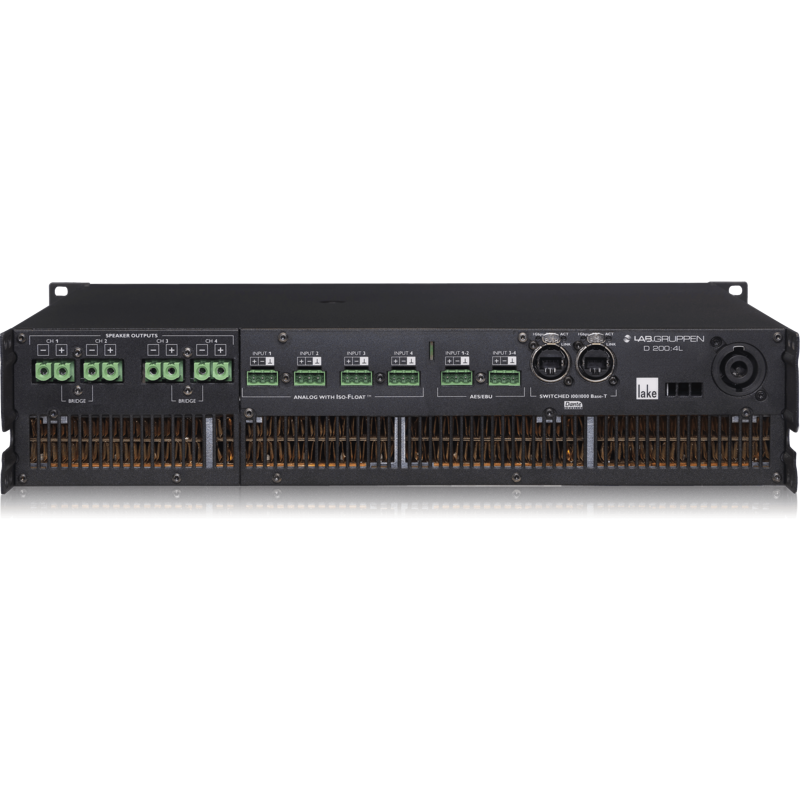 LABGRUPPEN - Amplificatore da installazione a 4 canali della serie D con DSP integrato