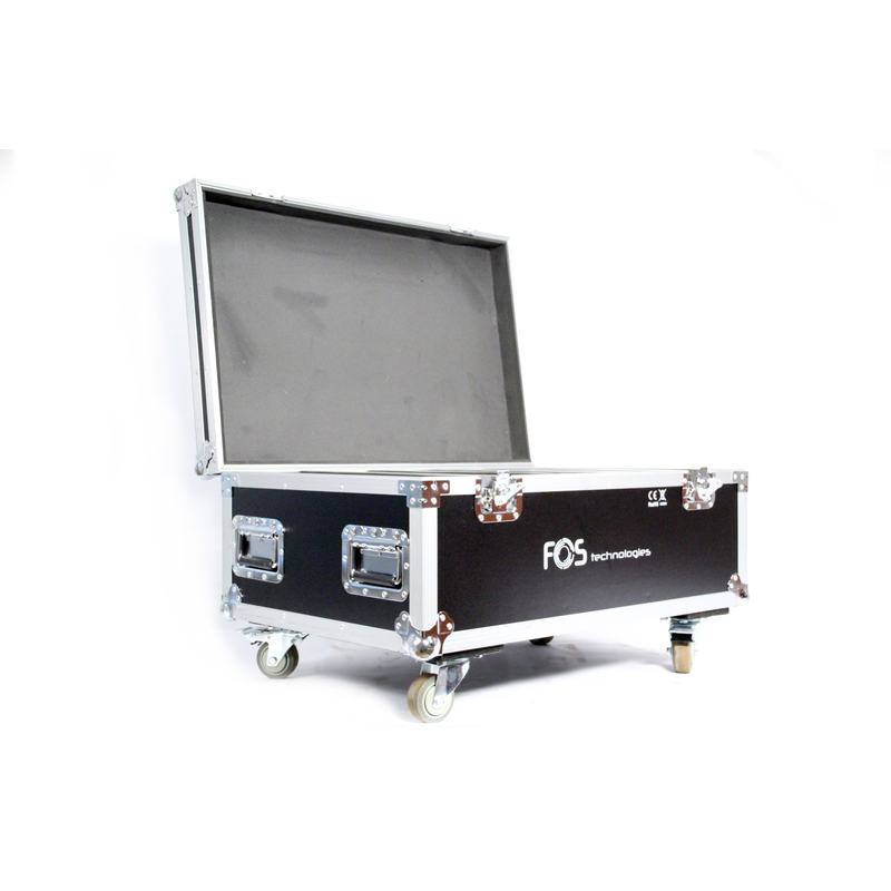 FOS TECHNOLOGIES - Flight case con ruote per 4 unità F-5