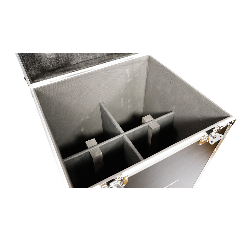 FOS TECHNOLOGIES - Flight Case professionale con ruote per 4 LED Profile.