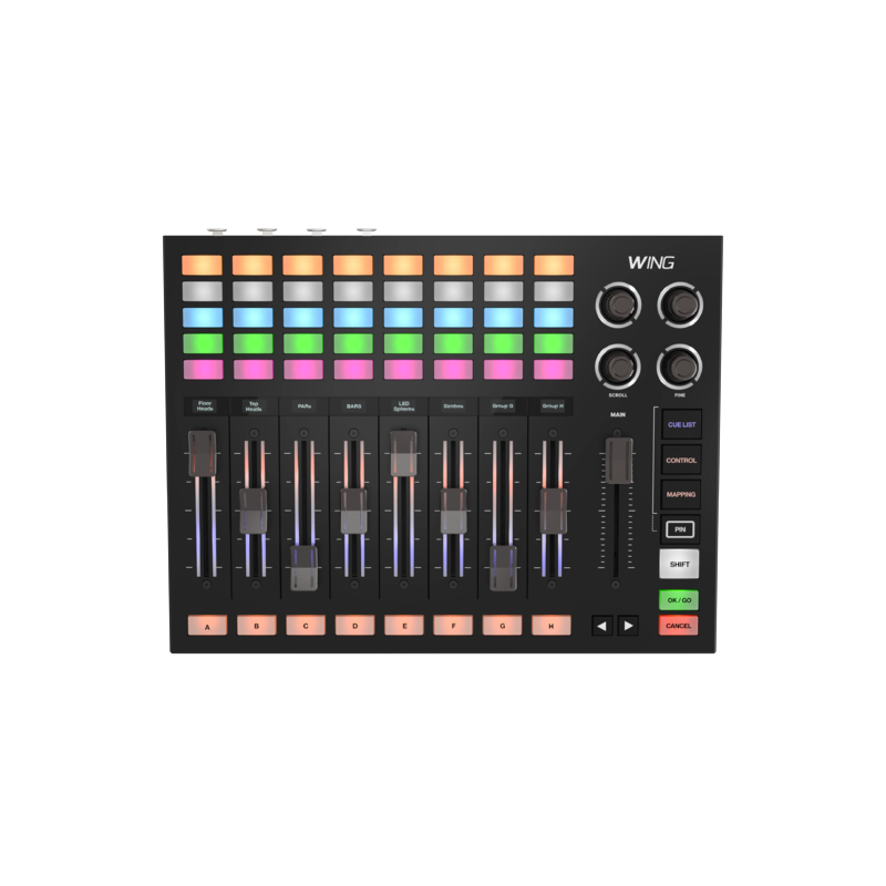 Wolfmix - Estensione con 9 fader motorizzati per wolfmix