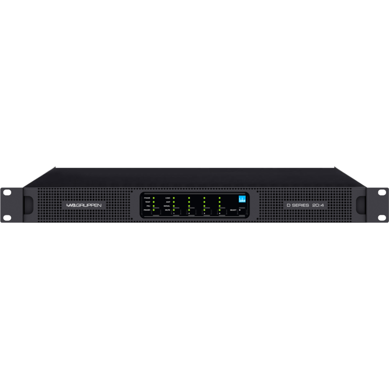 LABGRUPPEN - Amplificatore da installazione a 4 canali della serie D con DSP integrato