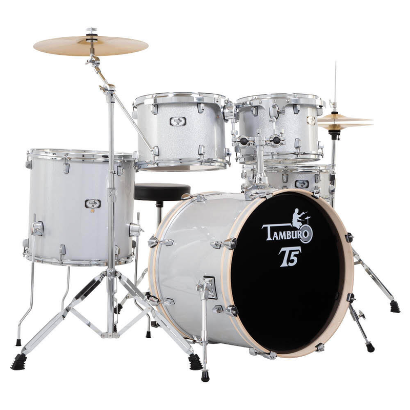 TAMBURO - Batteria serie T5 5 pezzi colore Silver Sparkle