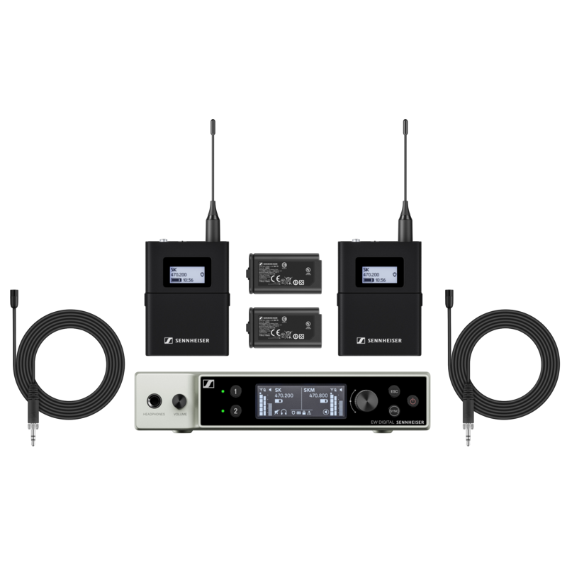 SENNHEISER - Set radiomicrofoni 2ch lavalier