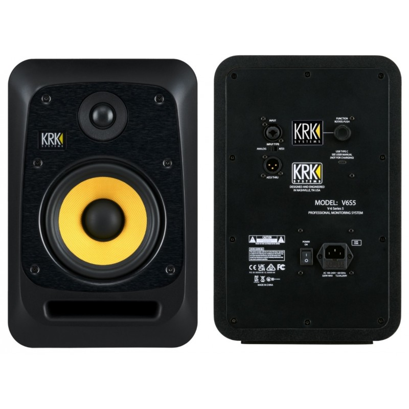 KRK - monitor a 2 vie bi-amplificato 280 W sui bassi e 175 W sugli alti con woofer da 6.5