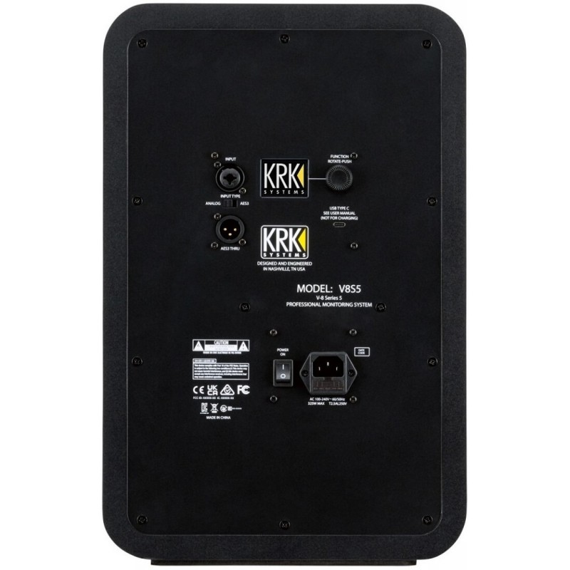 KRK - monitor a 2 vie bi-amplificato 280 W sui bassi e 175 W sugli alti con woofer da 8