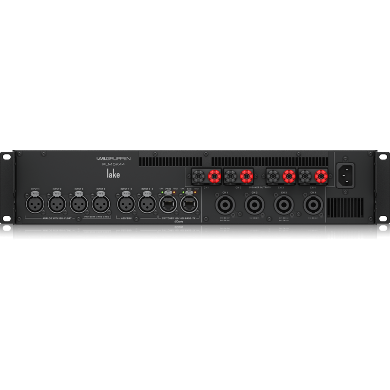 LABGRUPPEN - Amplificatore a 4 canali da viaggio della serie PLM con DSP integrato.