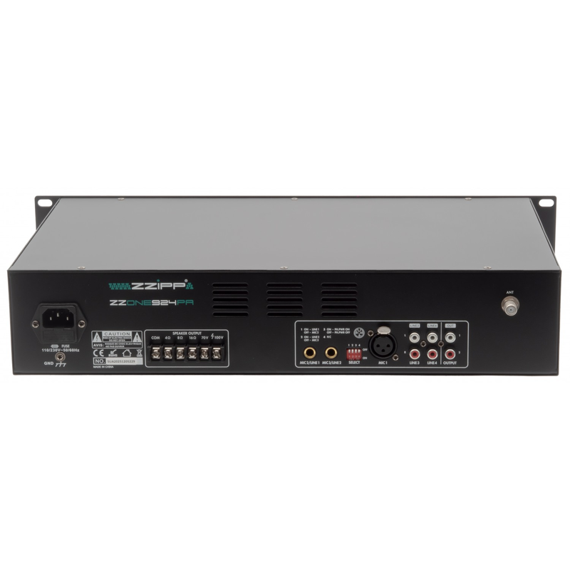 ZZiPP - Amplificatore mixer lettore usb/bt/fm da 240w