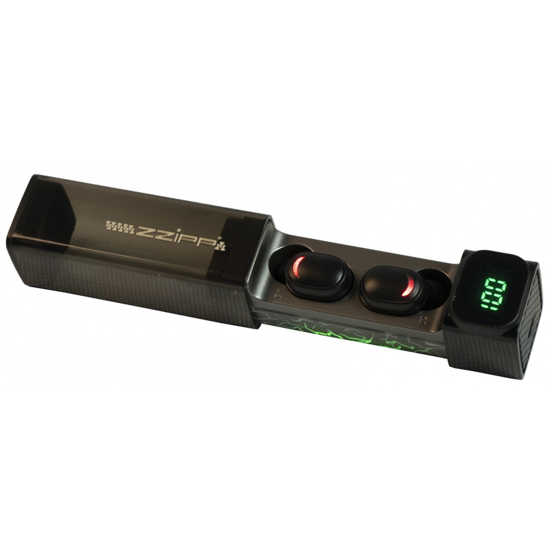 ZZiPP - Auricolari bluetooth con caricabatterieincorporato nella custodia