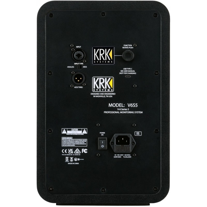KRK - monitor a 2 vie bi-amplificato 280 W sui bassi e 175 W sugli alti con woofer da 6.5