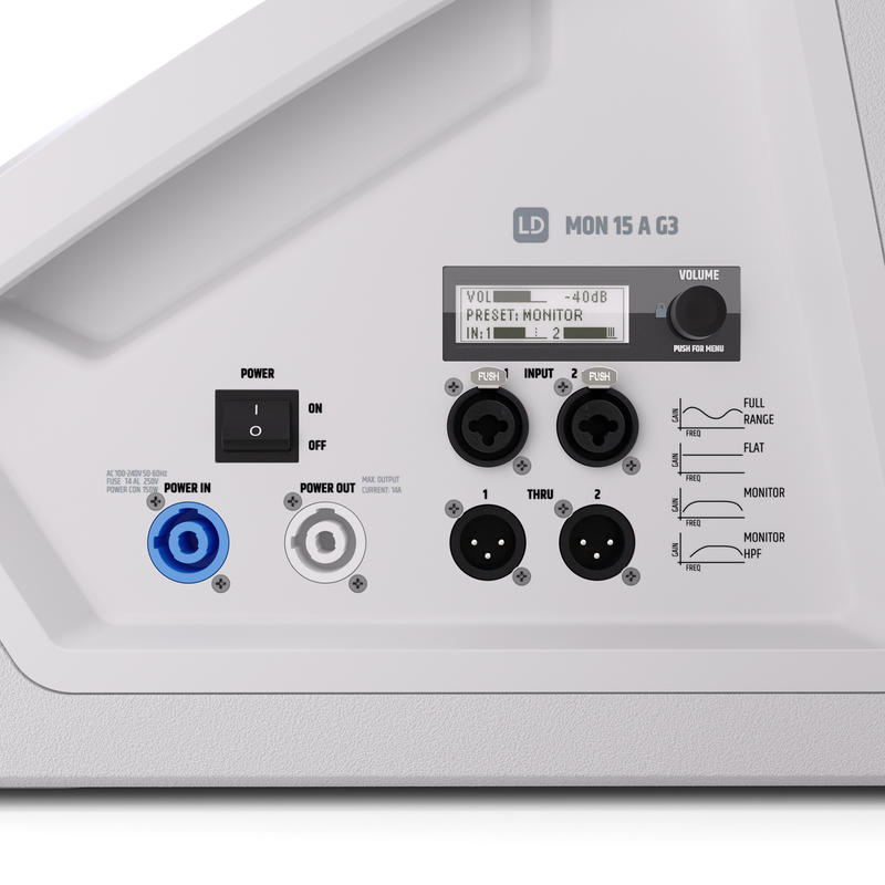 LD SYSTEMS - Monitor da palco coassiale attivo da 15