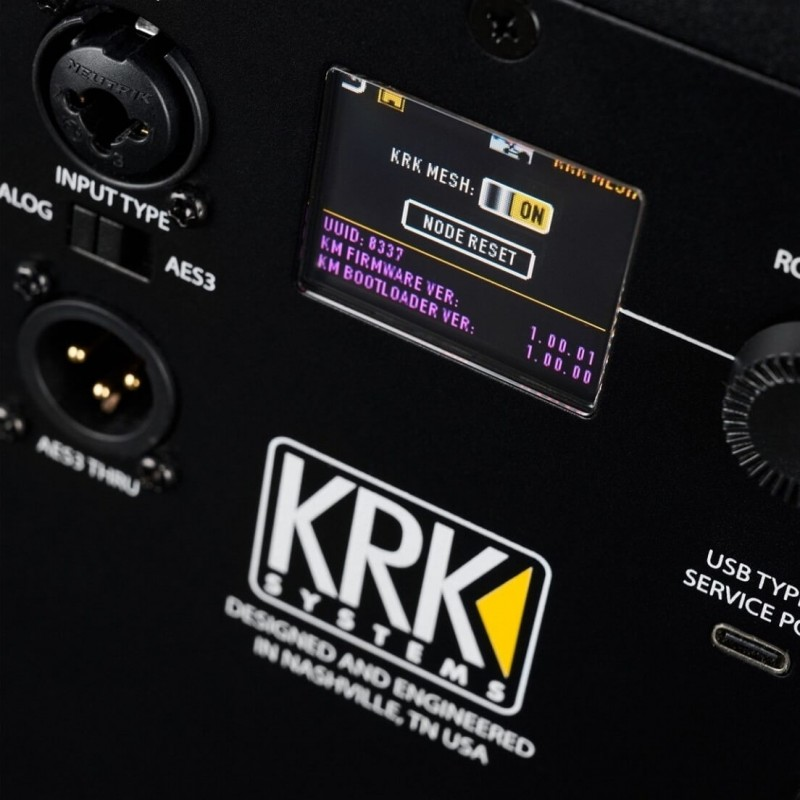 KRK - monitor a 2 vie bi-amplificato 280 W sui bassi e 175 W sugli alti con woofer da 8