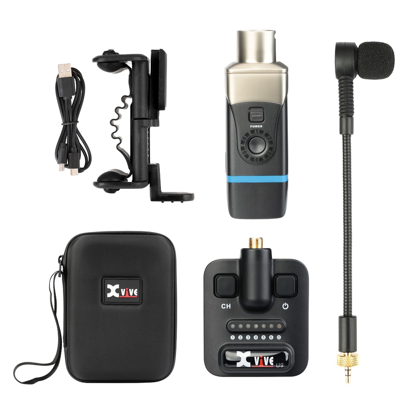 XVIVE - Sistema microfonico wireless digitale per violini/viole