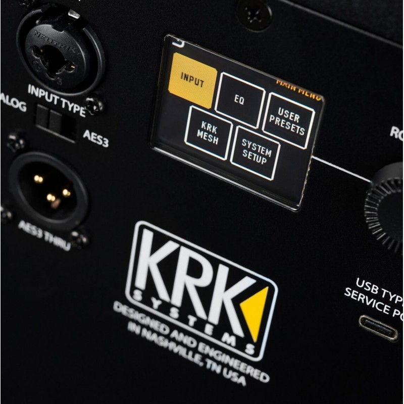 KRK - monitor a 2 vie bi-amplificato 280 W sui bassi e 175 W sugli alti con woofer da 6.5