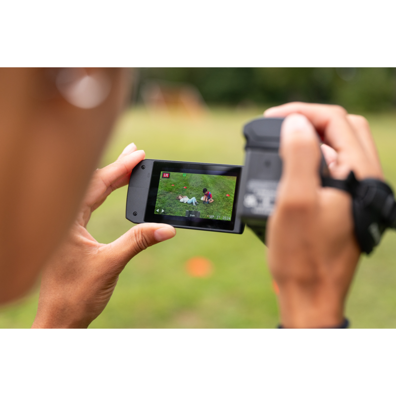 PANASONIC - Panasonic Videocamera FHD - Obiettivo grandangolare 28,9 mm, zoom 48x - O.I.S. ibrido a 5 assi +