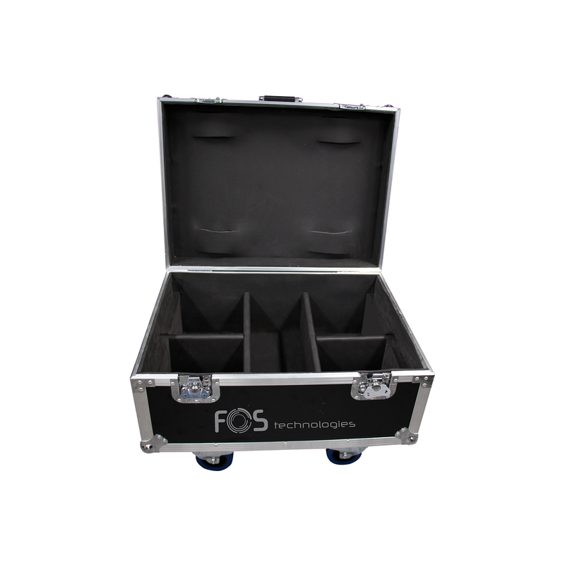 FOS TECHNOLOGIES - Flight Case con ruote per 4 unità Spark Jet PRO con spazio per accessori e console