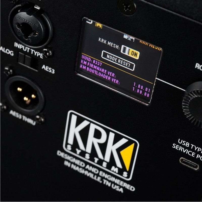 KRK - monitor a 2 vie bi-amplificato 280 W sui bassi e 175 W sugli alti con woofer da 6.5
