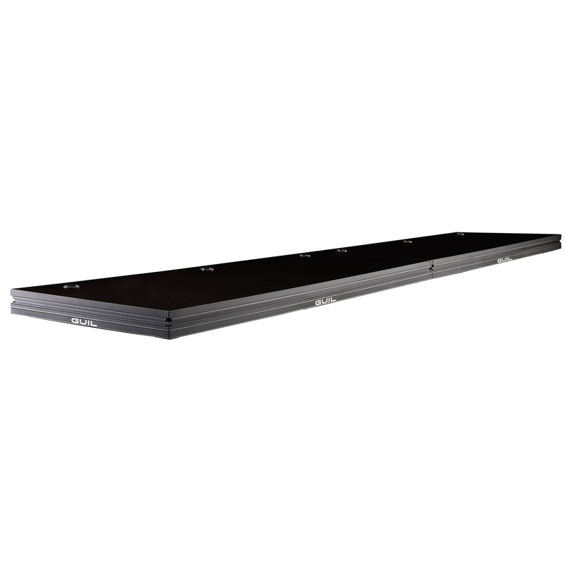 GUIL - DJ Table / Sound engineer table in aluminium of 400 x 80 cm. Black finish