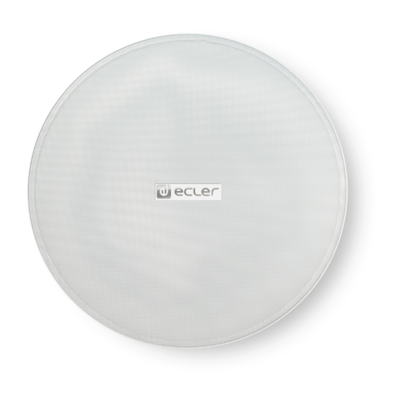 ECLER - Diffusore da controsoffitto a 2 vie ideale per applicazioni a 70/100V (3,75/7,5/15/30/60 W) ed a bassa impedenza (60W RMS su 8 Ohm)