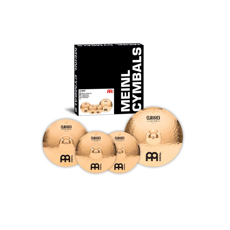 MEINL - Set di piatti Hi-hat 14 CRASH 16 RIDE 20 Serie Classics Custom